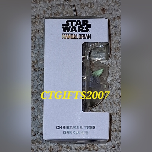 2020 Hallmark Star Wars The Mandalorian The Child Baby Yoda Ornament VHTF BNIWB. - Picture 4 of 10